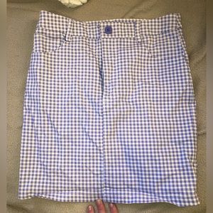 Forever 21 Lilac Gingham Skirt